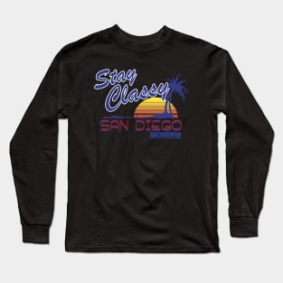 Anchorman Stay Classy San Diego Sunset Long Sleeve T-Shirt